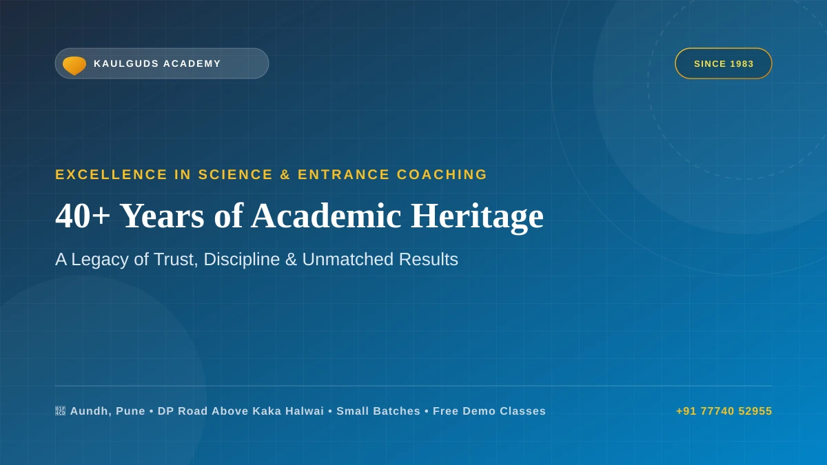 Kaulguds Academy legacy of academic coaching excellence in Pune